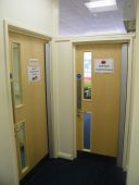 Entrance to Staff Room (old year 2 classroom) & new reprographics room.JPG