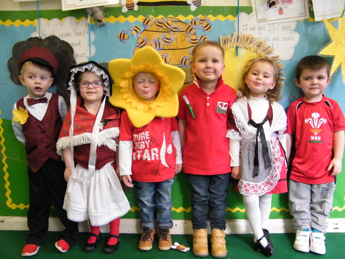 Penygarn Community Primary School, Torfaen - a selection of costumes.JPG